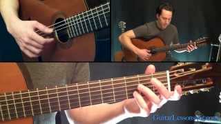 Classical Gas Guitar Lesson  Mason Williams  Part Three [upl. by Melville822]