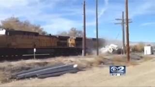 Train Collides With Truck In Carbon County [upl. by Yelroc816]