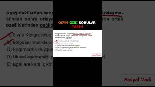 TARİH SORU ÇÖZÜMÜ 2025yks tyttarihsoruçözümü ayttarihsoruçözümü 2025kpss kpsstarihsoruçözümü [upl. by Xenos]