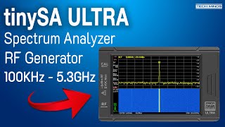 TINYSA ULTRA SPECTRUM ANALYZER AND RF SIGNAL GENERATOR [upl. by Atwekk]