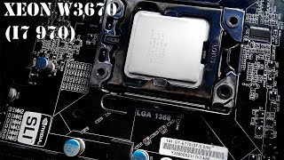 Intel Xeon W3670 i7 970 пред топовый 6 ядерный процессор за 100 1366 сокет X58 [upl. by Amias870]