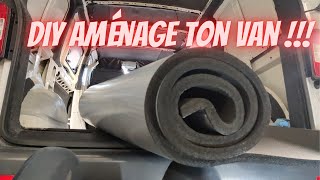 DIY  Aménage ton van toi même  EP4 Isolation Armaflex [upl. by Lanny969]