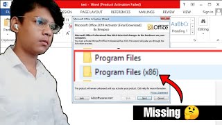 Program Files x86 Missing in Windows 7  How to Solve Microsoft Product Activation Failed [upl. by Elie]