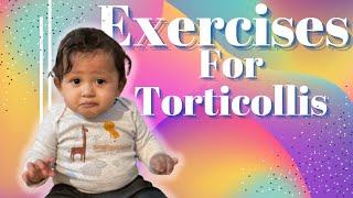 Exercises for Torticollis Stretches for torticollis Baby with Right tightness [upl. by Courcy984]