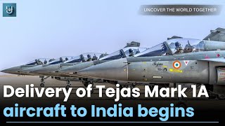 Delivery of Tejas Mark 1A aircraft to India begins [upl. by Trubow261]