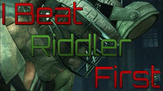 I Beat Riddler First In Batman Arkham City [upl. by Lytsyrk]