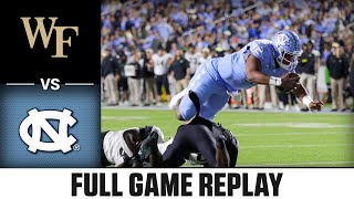 Wake Forest Demon Deacons vs North Carolina Tar Heels Game Replay  2024 ACC Football [upl. by Tankoos632]