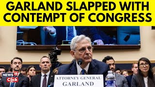 House Votes To Hold Garland In Contempt Over Biden Audio Tapes  Hearing Of Garland News  G18V [upl. by Eibrad]