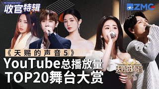 【收官盘点】《天赐的声音5》全季最受欢迎舞台TOP20出炉！TA后来居上竟成了第一？快看看和你心目中的排名相符吗？张碧晨 汪苏泷 杨宗纬 alin 徐佳莹 主题特辑 20240719 [upl. by Hartill]