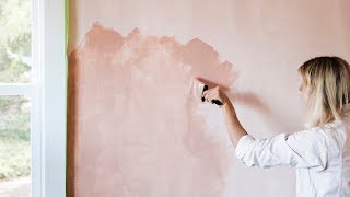 How to Paint a Wall with Limewash  Sunset [upl. by Hemminger]