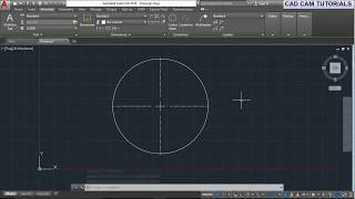 AutoCAD 2018 Tutorial for Beginners 89 HOW TO CREATE CENTER MARK IN CIRCLE IN AUTOCAD 2018 [upl. by Fokos]