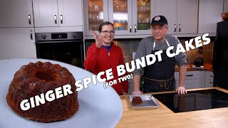 Cake For Two  Mini Ginger Spice Bundt Cakes For Two [upl. by Yarled416]