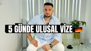 5 GÜNDE NASIL ULUSAL VİZE ALDIM  Vize sürecini nasıl hızlandırdım  almanya almanyadayasam [upl. by Auhoj]