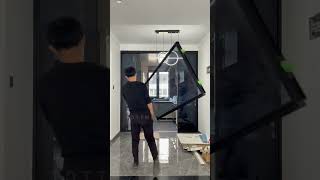 Sliding door installationslidingdoor glassdoor glassdoors aluminiumdoors foldingdoor [upl. by Ashlen]