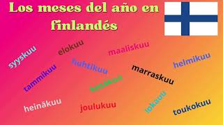 quot¡Sorprende a Todos Aprende los Meses en Finlandés Fácilmente 😎quot [upl. by Kroo783]