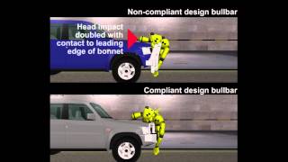 Bullbar pedestrian test video 2014 [upl. by Ikciv]