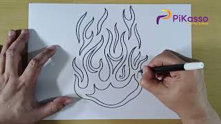 How to Draw a Flame  A Beginners Guide [upl. by Ibmab63]