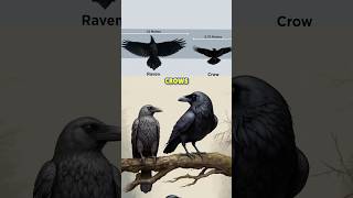 Crows vs Ravens What’s the Difference 🐦‍⬛ crows ravens [upl. by Normac]