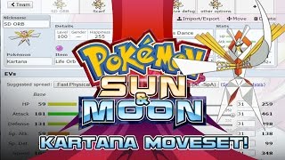 Kartana Moveset Guide How to use Kartana Pokemon Sun and Moon w PokeaimMD [upl. by Hillinck208]