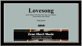 Lovesong  Adele Arranged for String Quartet by Zene Strings [upl. by Suiramaj]