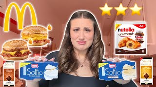 MANGIO SOLO NOVITÀ DI CIBO PER 24 ORE  🍔 🥣 🥐 [upl. by Ttelrats]