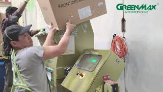 GREENMAX Stryrofoam Compactor AC200 Operated by Furniture Retailer in Canada [upl. by Ivette]