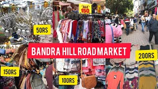 Bandra Hill road market  Elco market shopping  shoesjeansdresstops starting from 50rs [upl. by Eiramaliehs897]