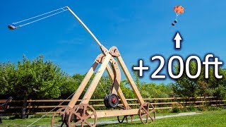 Launching a Trebuchet Straight UP [upl. by Aihsened744]