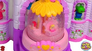 Disney Princess Glitzi Globes Spinn Sparkle Castle Play set 디즈니 공주 워터볼 스노우볼 장난감 놀이 [upl. by Petua876]