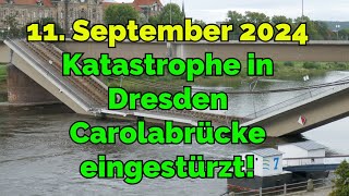 Katastrophe in Dresden Carolabrücke eingestürzt [upl. by Scheck]