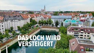 Ein See statt Luxuswohnungen – lustige Protestaktion am berühmten Sendlinger Loch in München [upl. by Marchese]