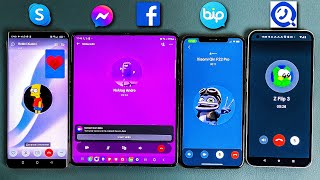 BiP vs GetContact vs FB Messenger vs Skype Realme  Z Fold 4  iPhone  Nothing Phone Incoming Calls [upl. by Vivle323]