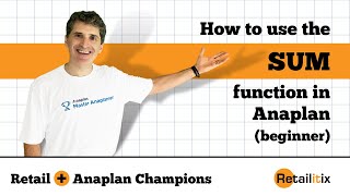 How to use Anaplan SUM Function  Easy Example [upl. by Thomson]