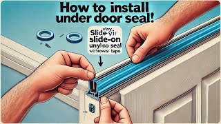 How to install a Vinyl Slideon Under Door Seal [upl. by Anum916]