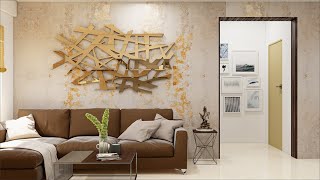 Top Trending Accent Wall ideas for living room l Modern accent wall ideas 2024 [upl. by Ayerim49]