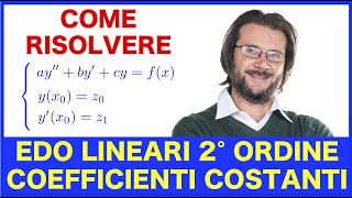 Come risolvere le equazioni differenziali lineari del secondo ordine a coefficienti costanti [upl. by Litch956]