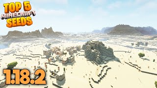 Top 5 DESERT SEEDS for Minecraft 1182 Best Minecraft 1182 Seeds [upl. by Dinerman]