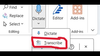 Fix Transcribe Option Is Missing Under Dictate Option In Microsoft Word On PC Office 365 [upl. by Asselam]