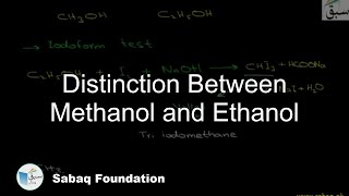 Distinction Between Methanol and Ethanol Chemistry Lecture  Sabaqpk [upl. by Gawlas]