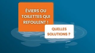 Canalisation bouchée  problème d’odeurs d’égout et débouchage de canalisation [upl. by Anitnelav]