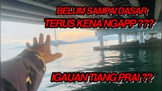 ‼️IGAUAN TIANG PRAI  JAMBATAN PERTAMA PULAU PINANG jijieyangler fishing siakap jiging [upl. by Smaj]