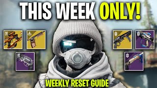 GREAT Weapons To Farm THIS WEEK ONLY Your Weekly Farming Guide In Destiny 2  March 27 Reset Guide [upl. by Ettegroeg160]