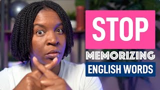 STOP Memorizing English Vocabulary Lists [upl. by Cappella985]