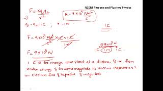 Plus two Physics Ch 1 Electric Charges amp Fields  Coulombs Law [upl. by Swords]