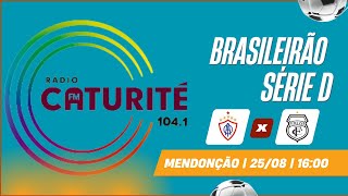 ITABAIANA X TREZE  SÉRIE D 2024  NARRÇÃO AO VIVO RÁDIO CATURITÉ [upl. by Tlok542]