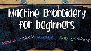 Machine Embroidery Basics 101 for BEGINNERS [upl. by Russom]