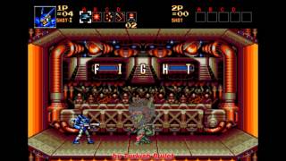 Probotector Sega Mega Drive  Stage 3  Hidden Battle Stadium  Hidden Ending [upl. by Grannie344]