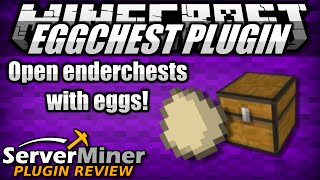 How to open enderchests w eggs in Minecraft with EggChest Plugin [upl. by Ilahsiav493]