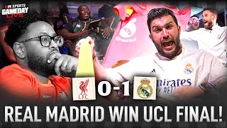 REAL MADRID WIN CHAMPIONS LEAGUE Liverpool Fans IN THE MUD  WATCHALONG HIGHLIGHTS [upl. by Garson]