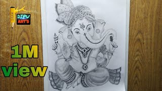 How To Draw Ganpati Bappa  Part  2 easy lord ganesha Drawing very easy [upl. by Sudhir632]